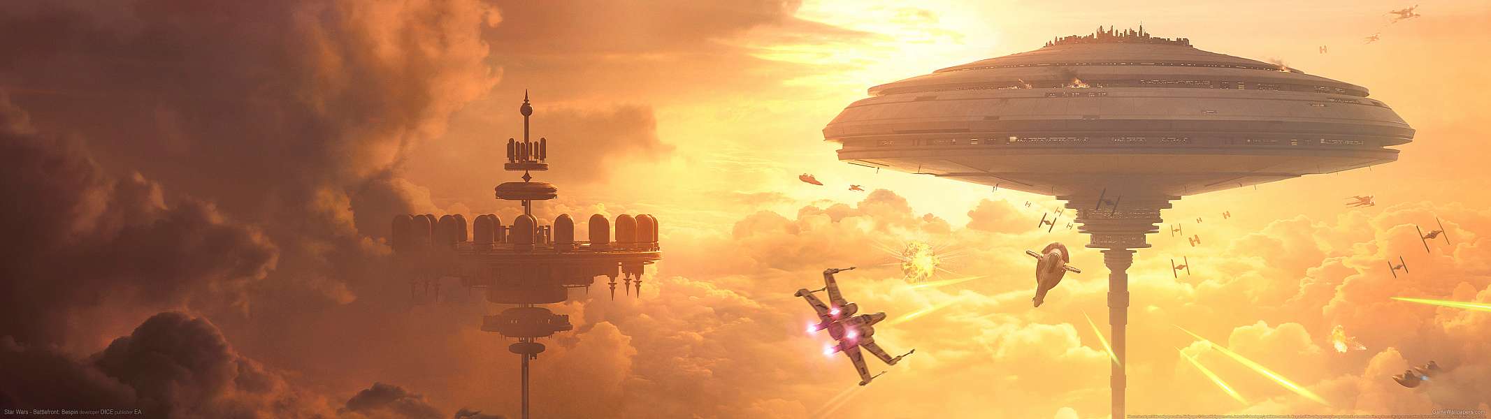 Star Wars - Battlefront: Bespin dual screen wallpaper or background