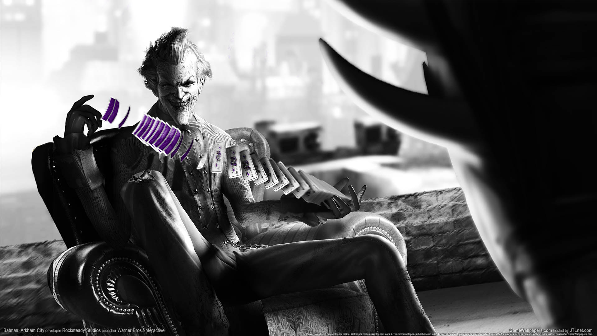 arkham city joker wallpaper