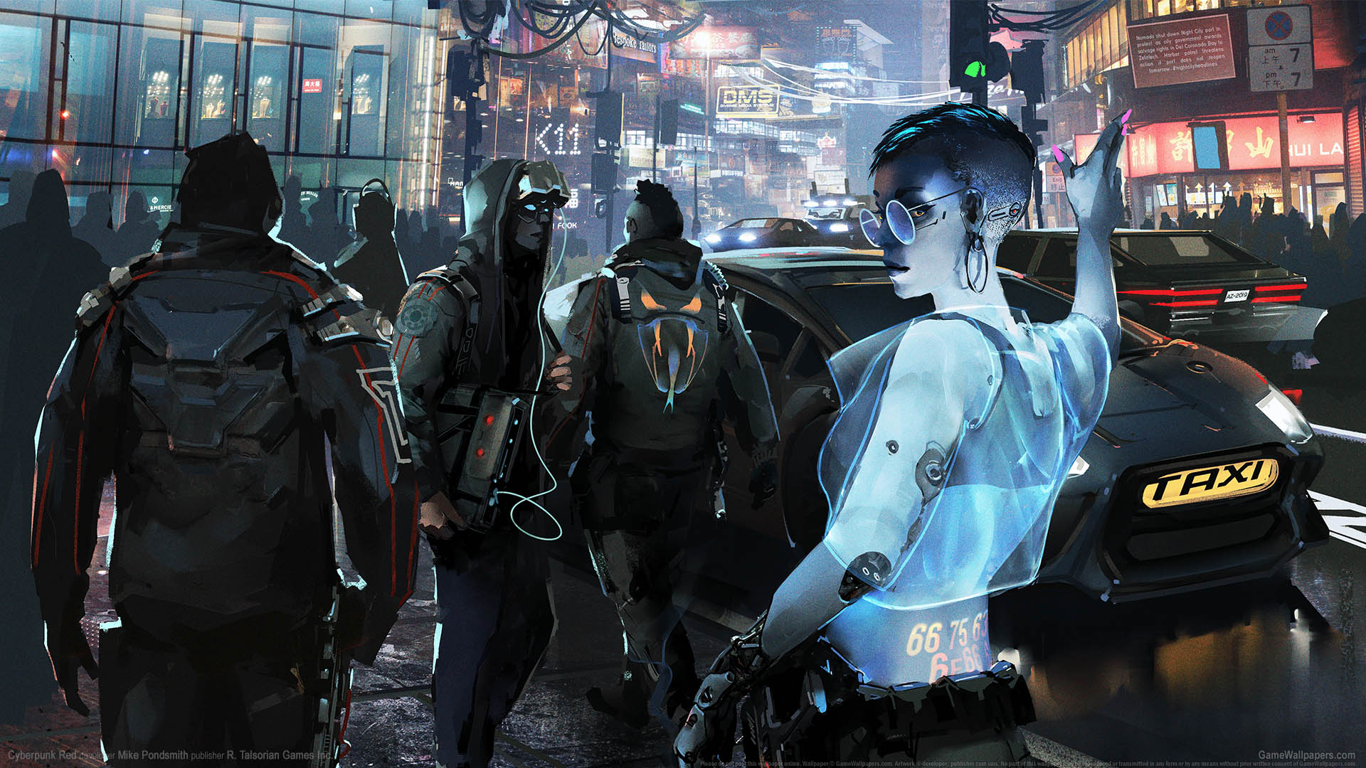 Download 1920 X 1080 Gaming Cyberpunk City Wallpaper