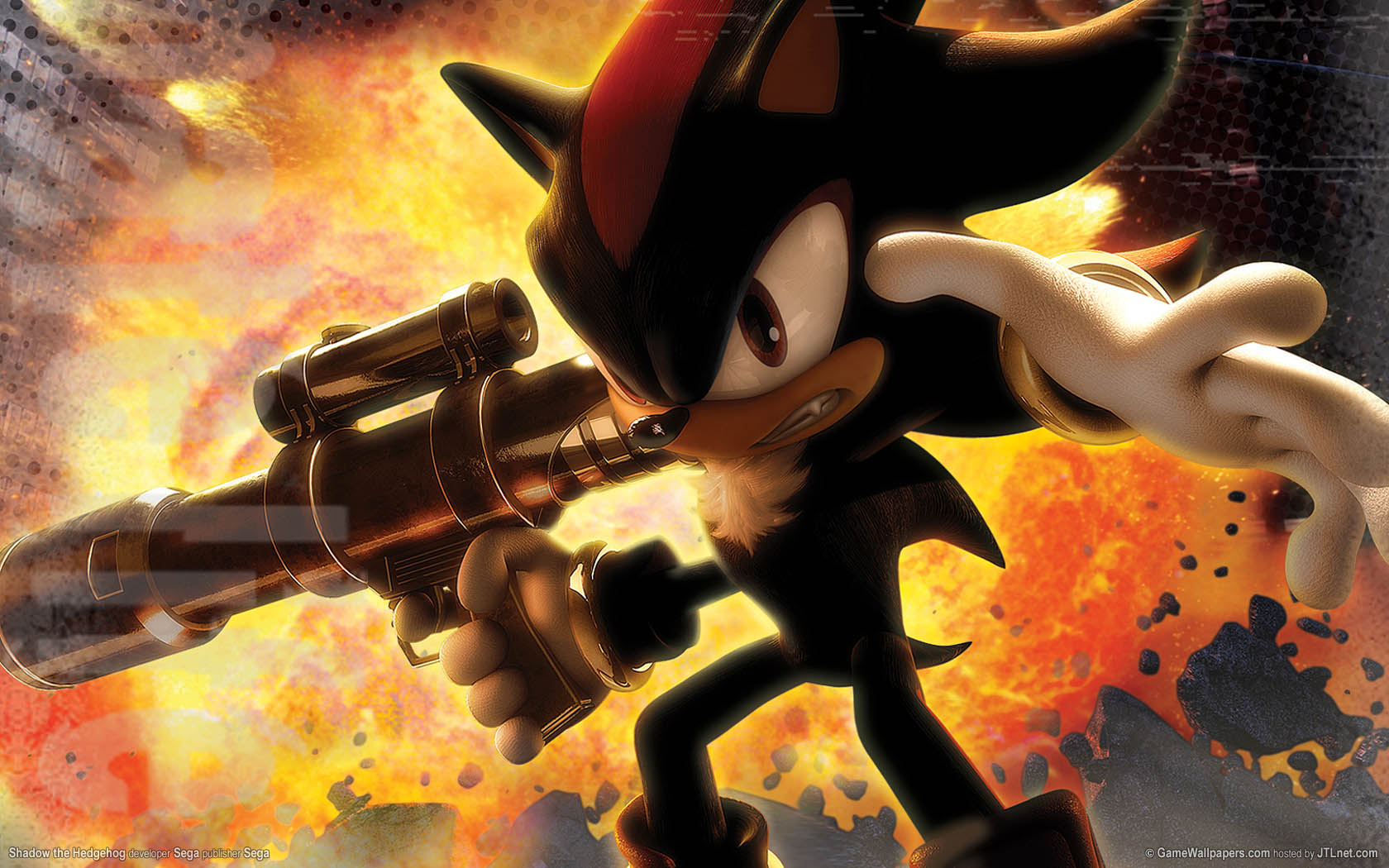 Shadow The Hedgehog - Gun Wallpaper Download