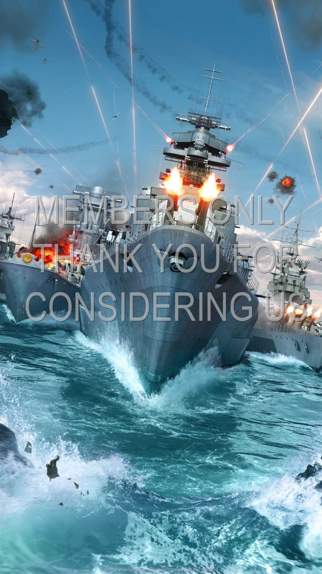 World of Warships 1080p Vertical Handy Hintergrundbild 01
