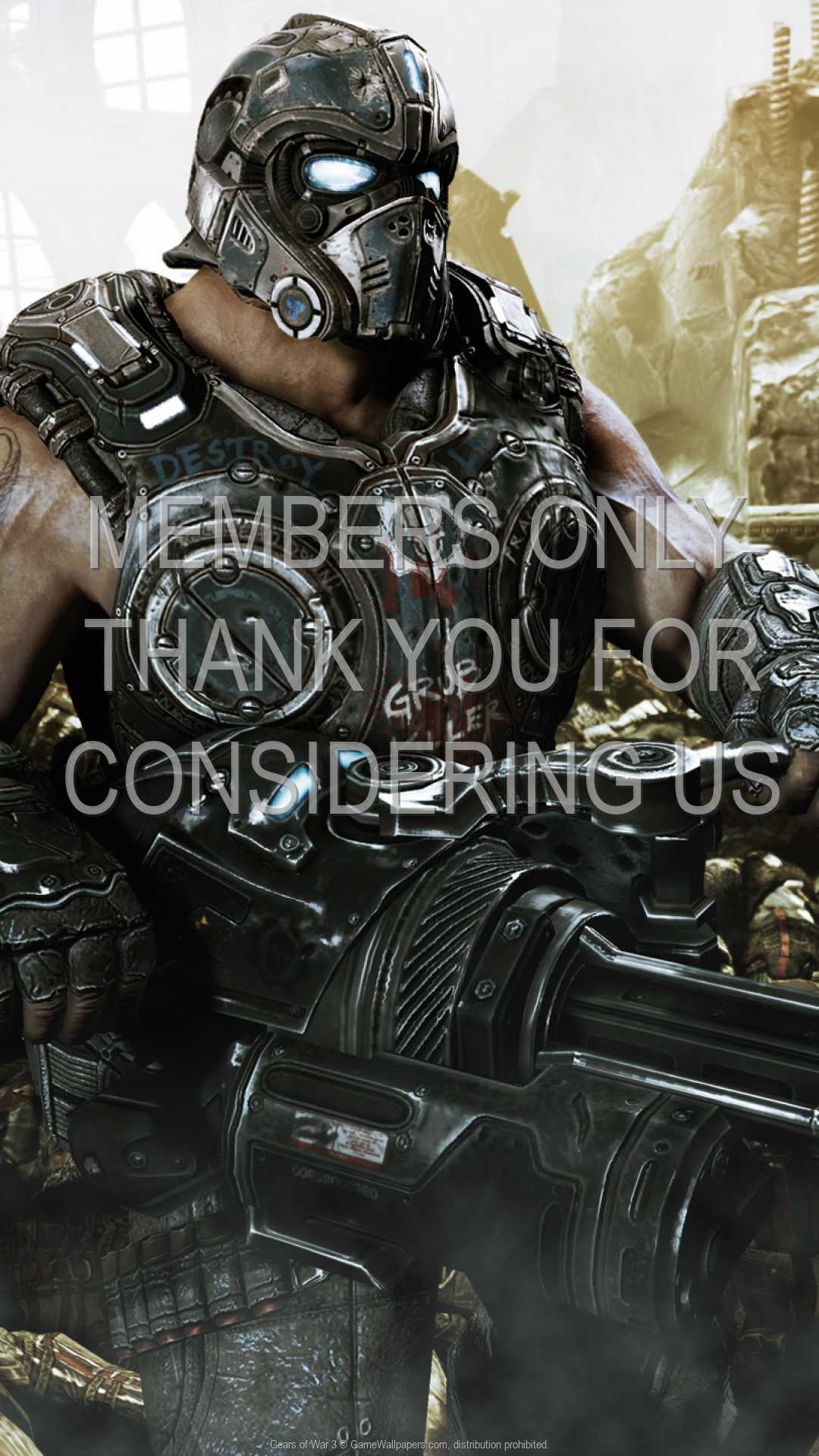 Gears of War 3 1080p%20Vertical Mvil fondo de escritorio 02