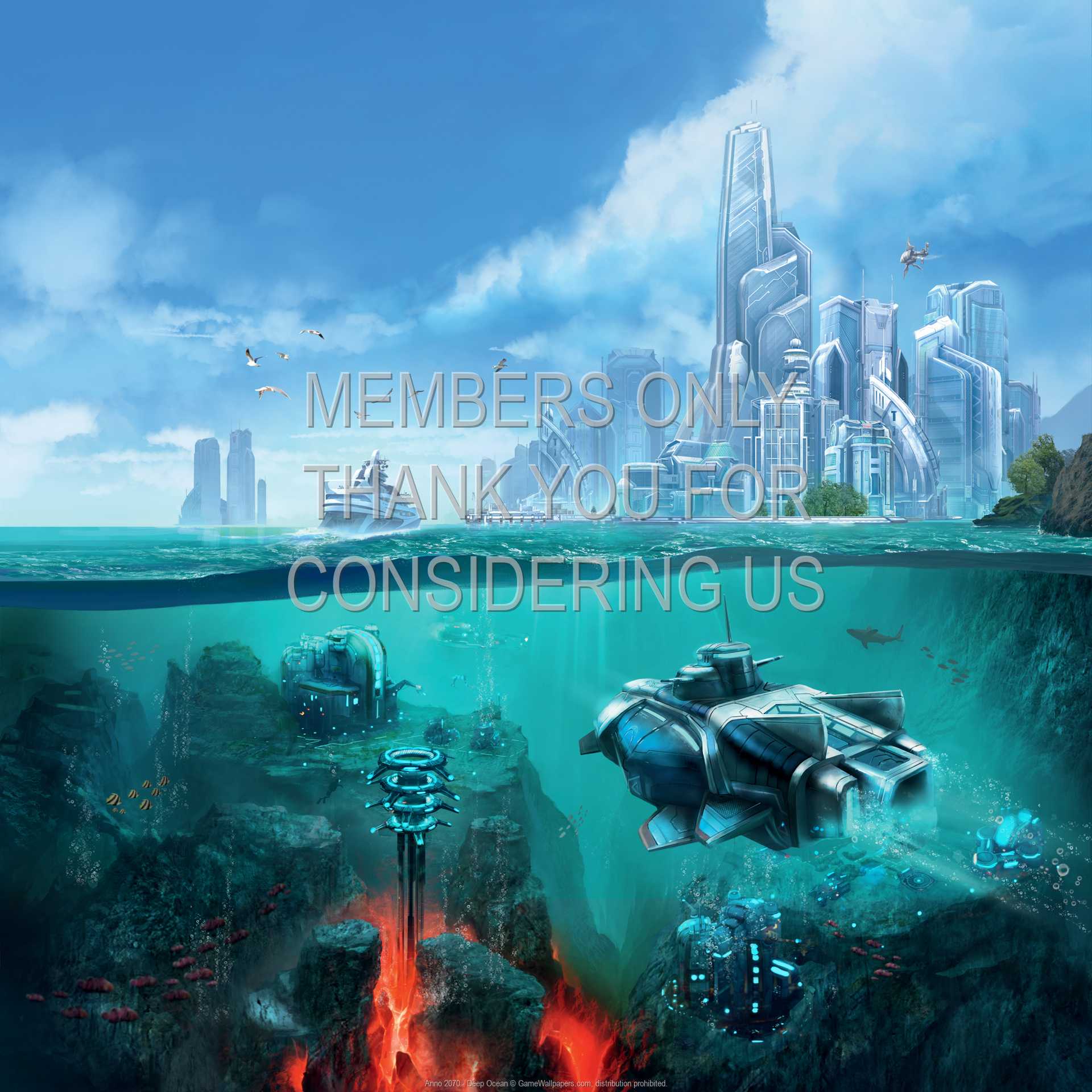 Anno 2070 - Deep Ocean 1080p Horizontal Mobiele achtergrond 03