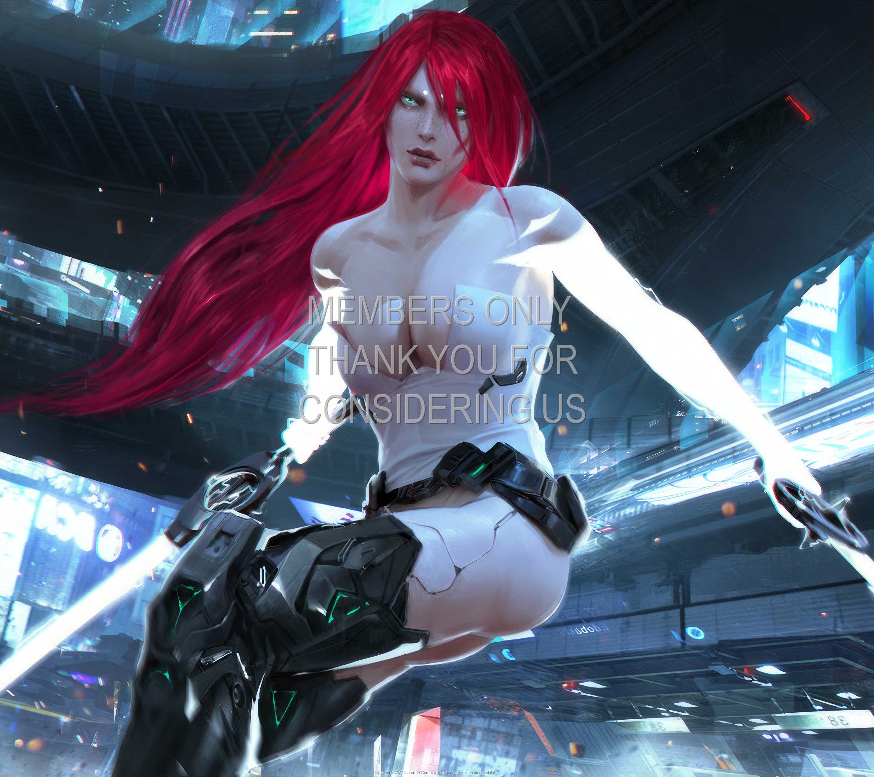 Cyberpunk 2077 fan art 1440p Horizontal Mobiele achtergrond 10