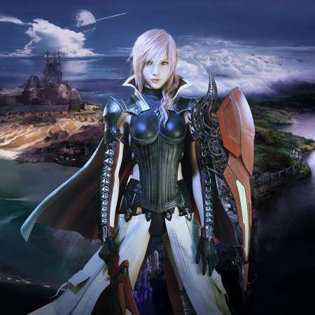 Final Fantasy XIII Lightning Artwork Ultra HD Desktop Background Wallpaper  for