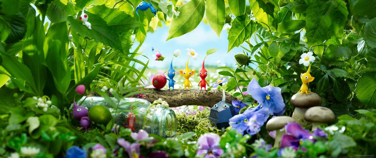 Pikmin 3 ultrawide wallpaper or background 01