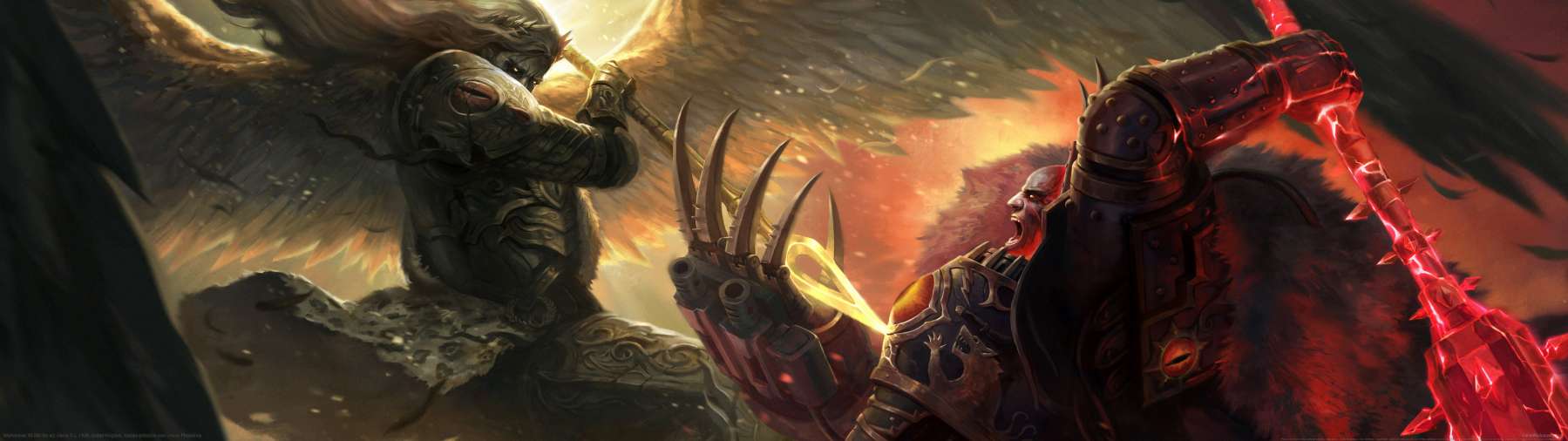 Warhammer 40,000 fan art superwide wallpaper or background 03