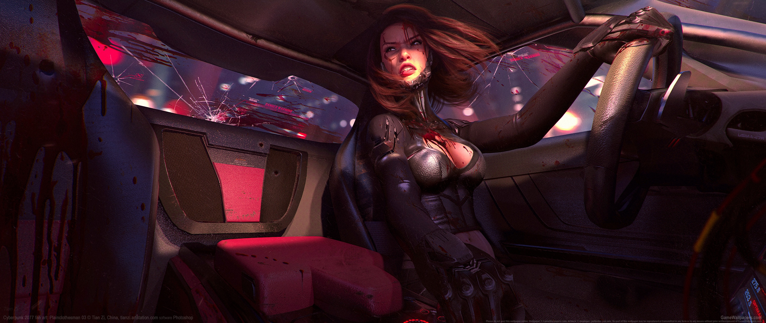 Cyberpunk 2077 Fan Art Hintergrundbild 01 2560x1080 7921