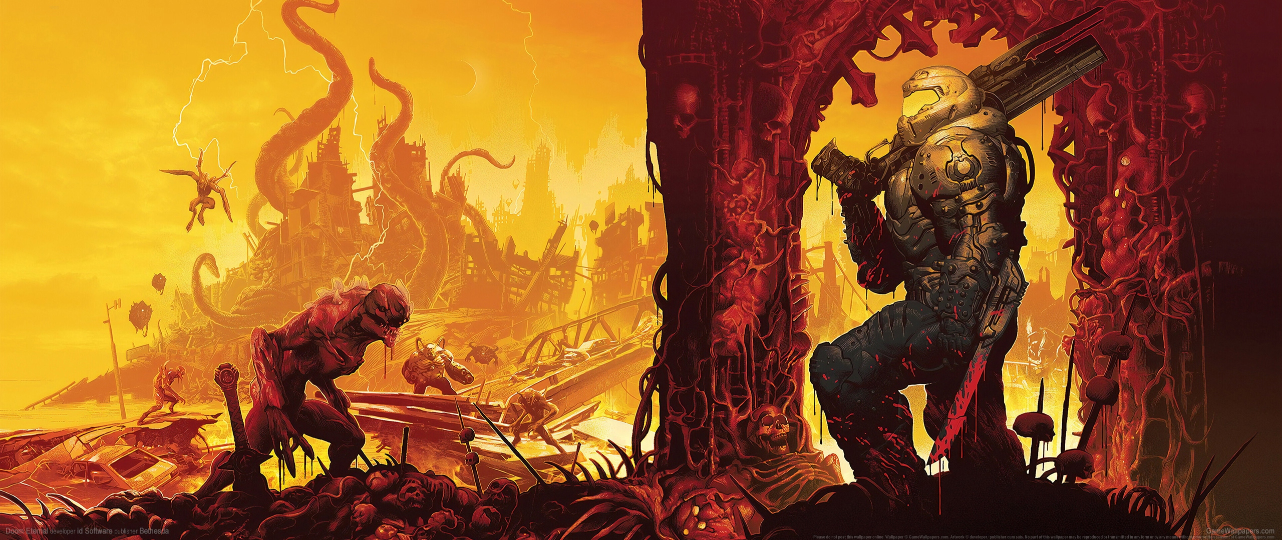 Doom Eternal 2560x1080 fondo de escritorio 11