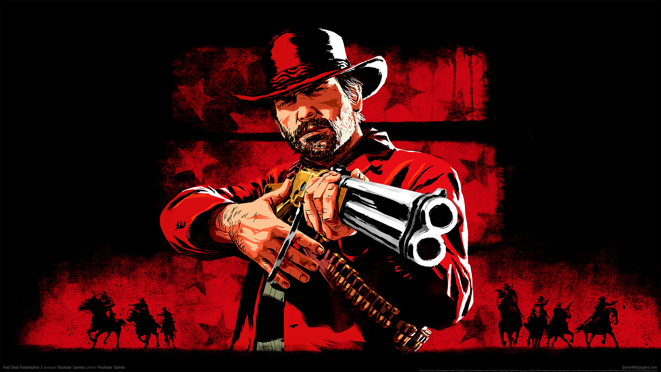 paperbas: Red Dead Redemption 2 Widescreen Wallpaper