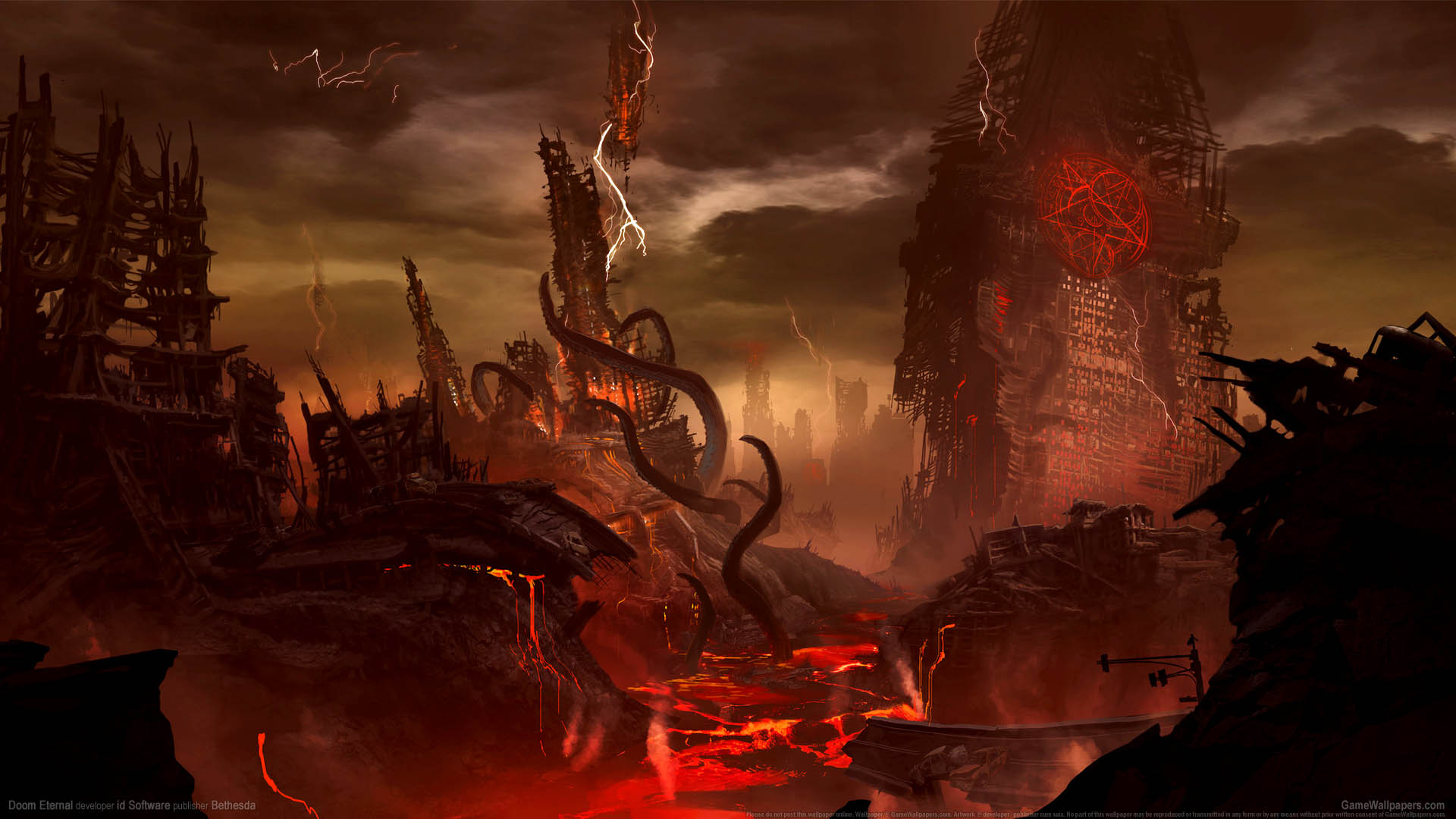 Doom Eternal achtergrond 01 1920x1080