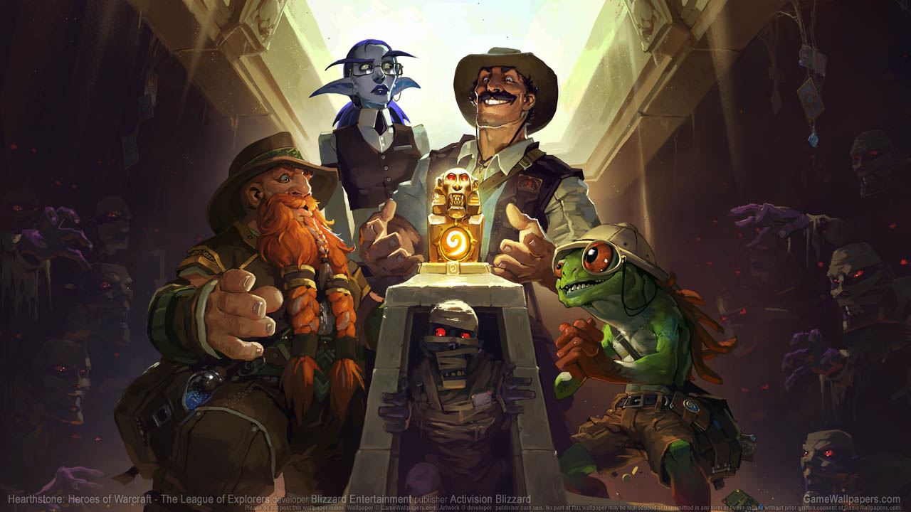 Hearthstone: Heroes of Warcraft - The League of Explorers achtergrond 01 1280x720