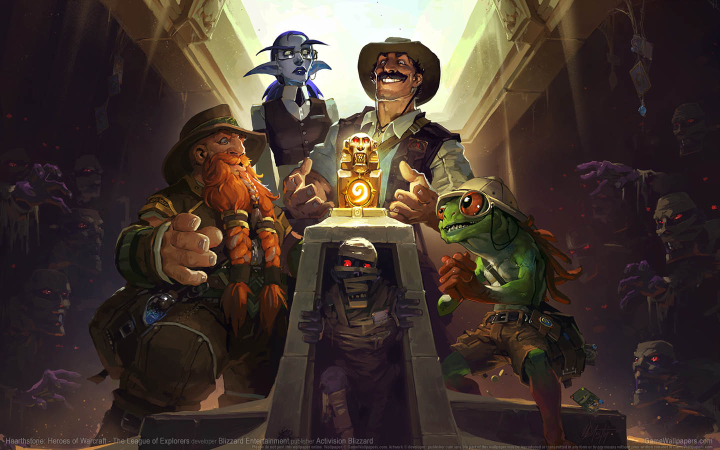 Hearthstone: Heroes of Warcraft - The League of Explorers fond d'cran 01 1440x900