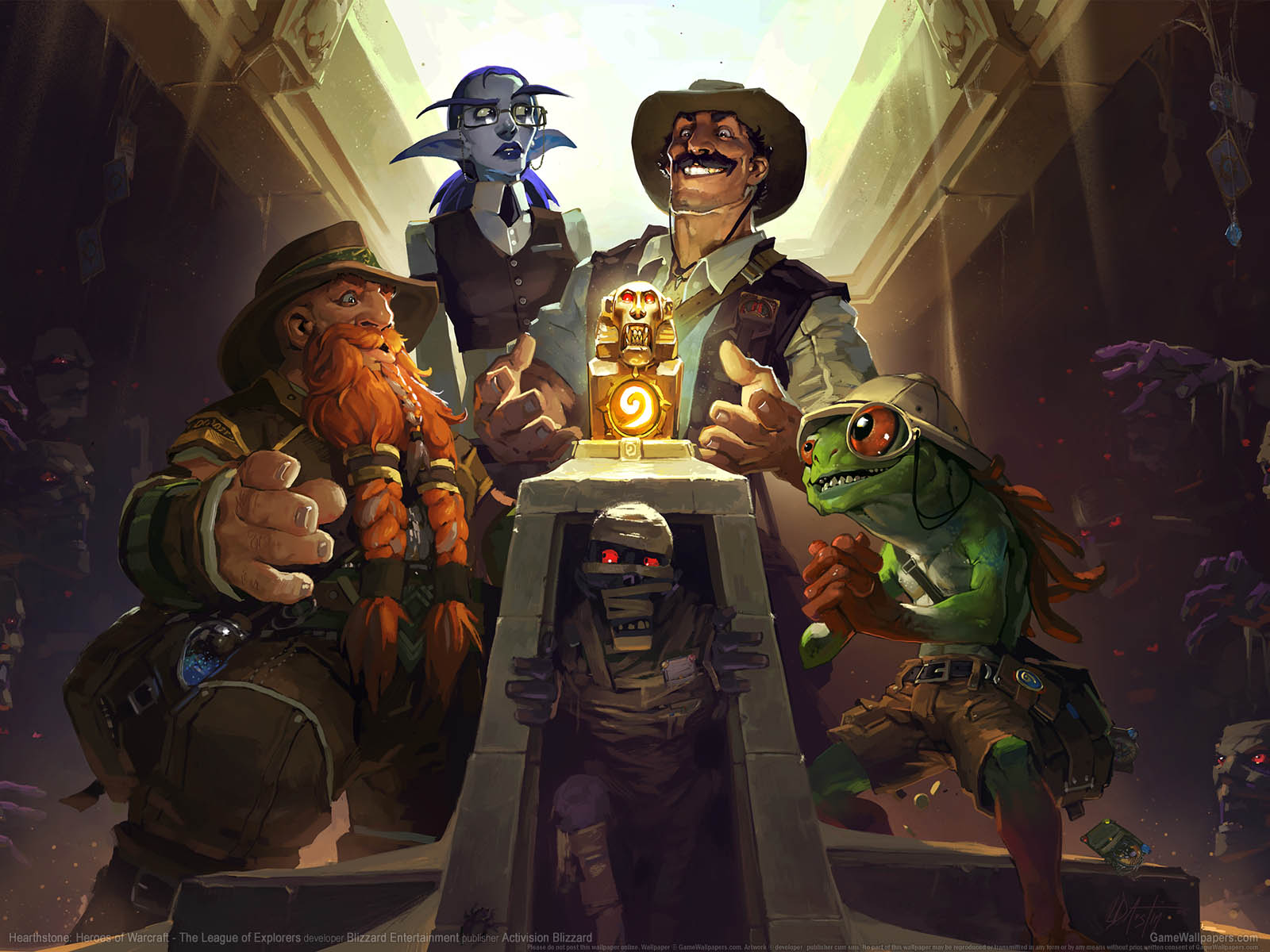 Hearthstone%2525253A Heroes of Warcraft - The League of Explorers fond d'cran 01 1600x1200
