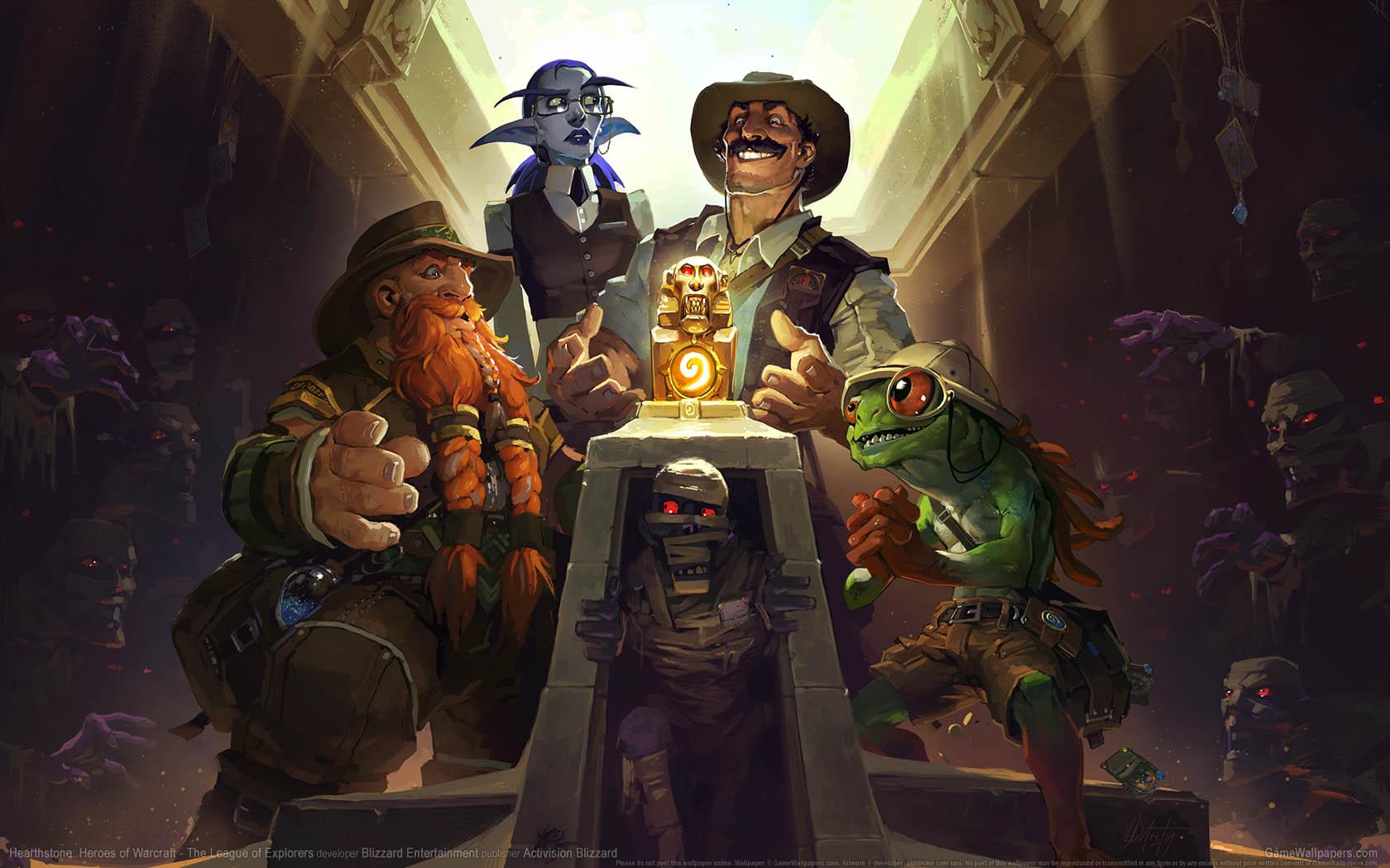 Hearthstone: Heroes of Warcraft - The League of Explorers fond d'cran 01 1680x1050