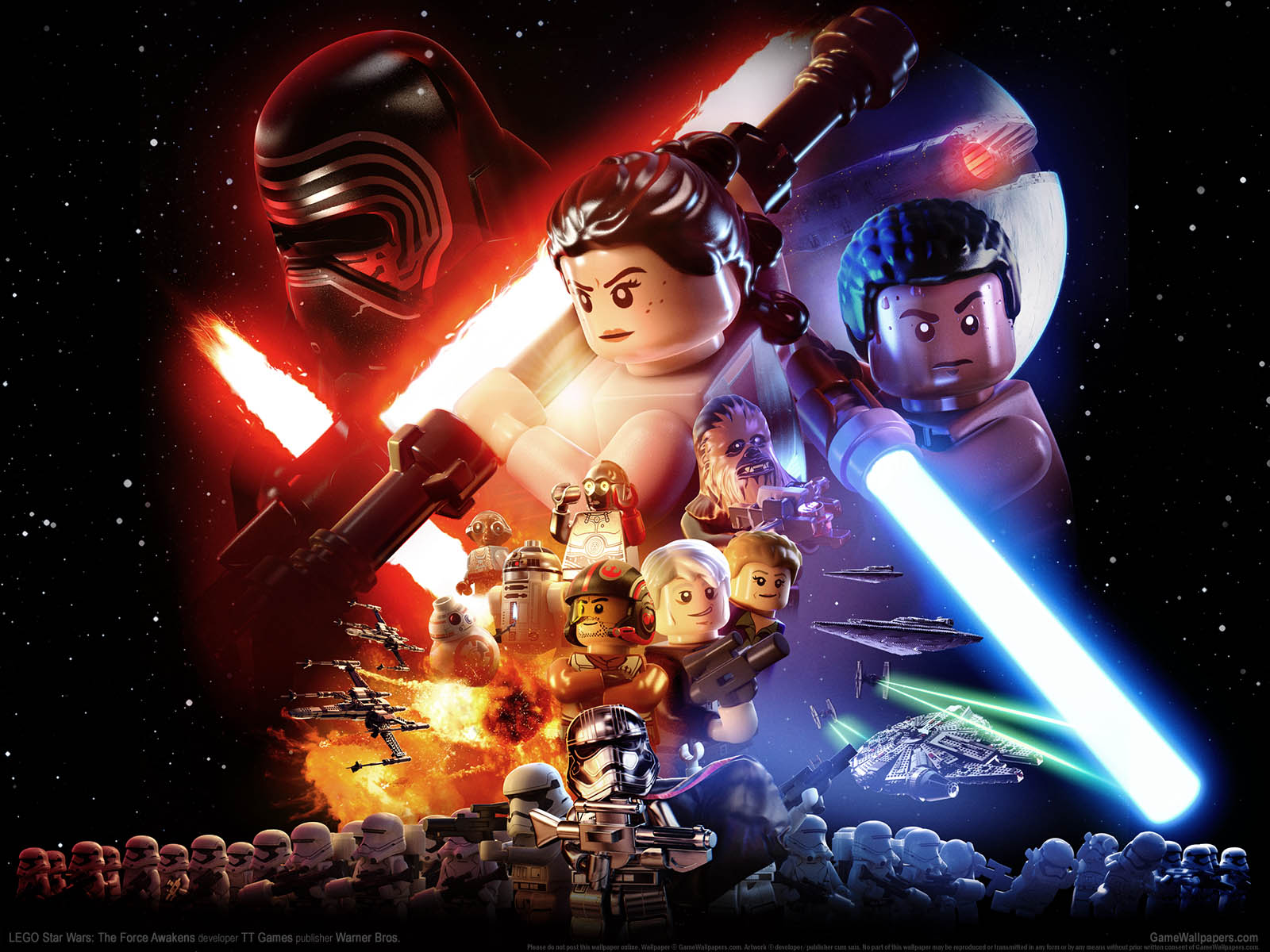 LEGO Star Wars%2525253A The Force Awakens fond d'cran 01 1600x1200