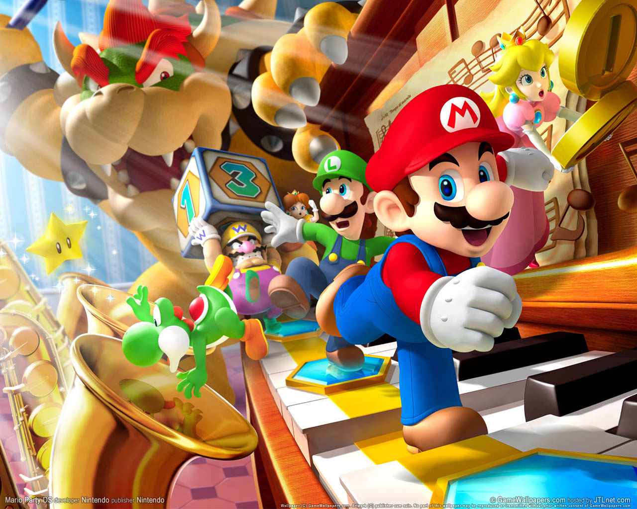 Mario Party DS achtergrond 01 1280x1024