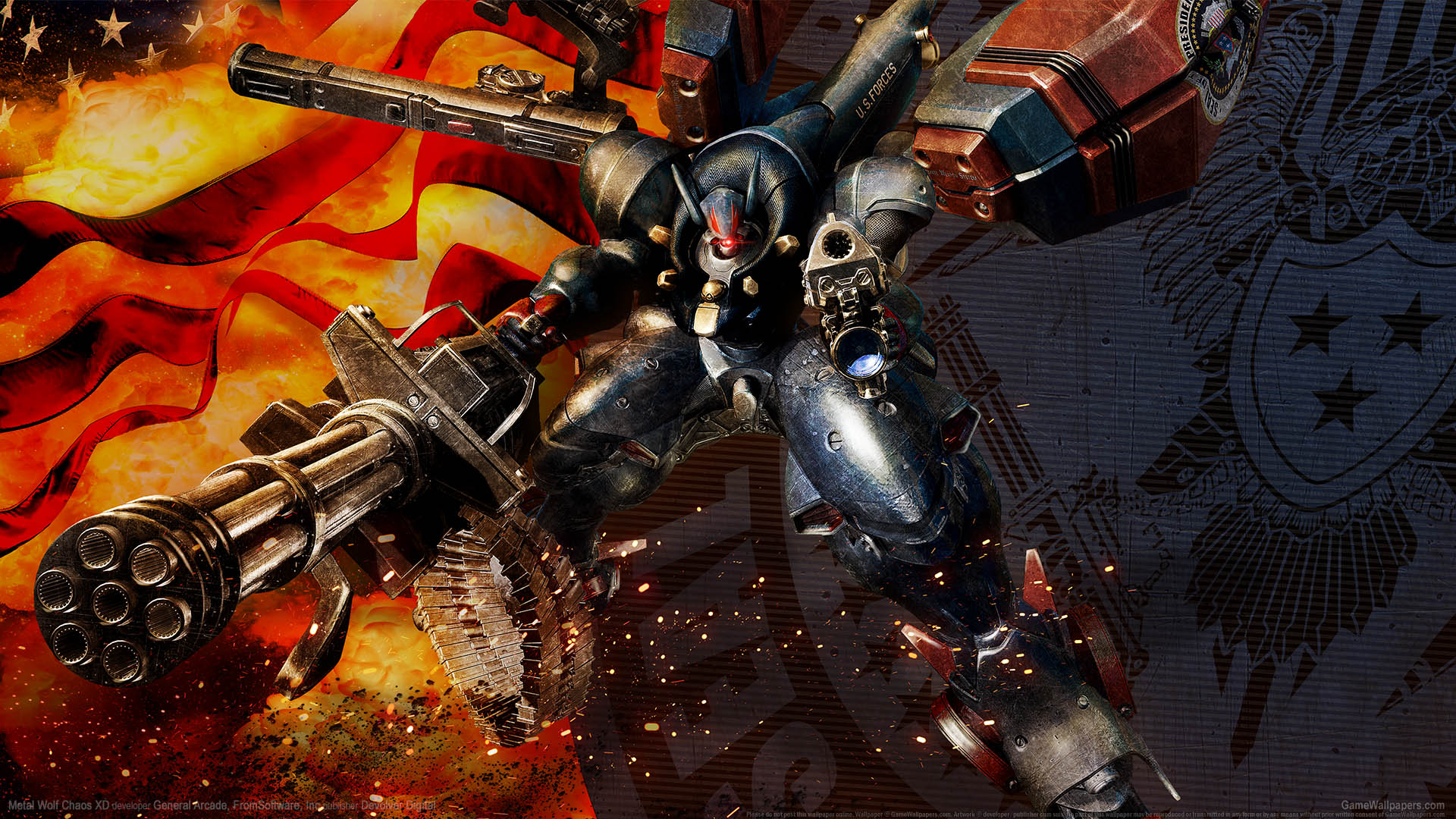 Metal Wolf Chaos XD achtergrond 01 1920x1080