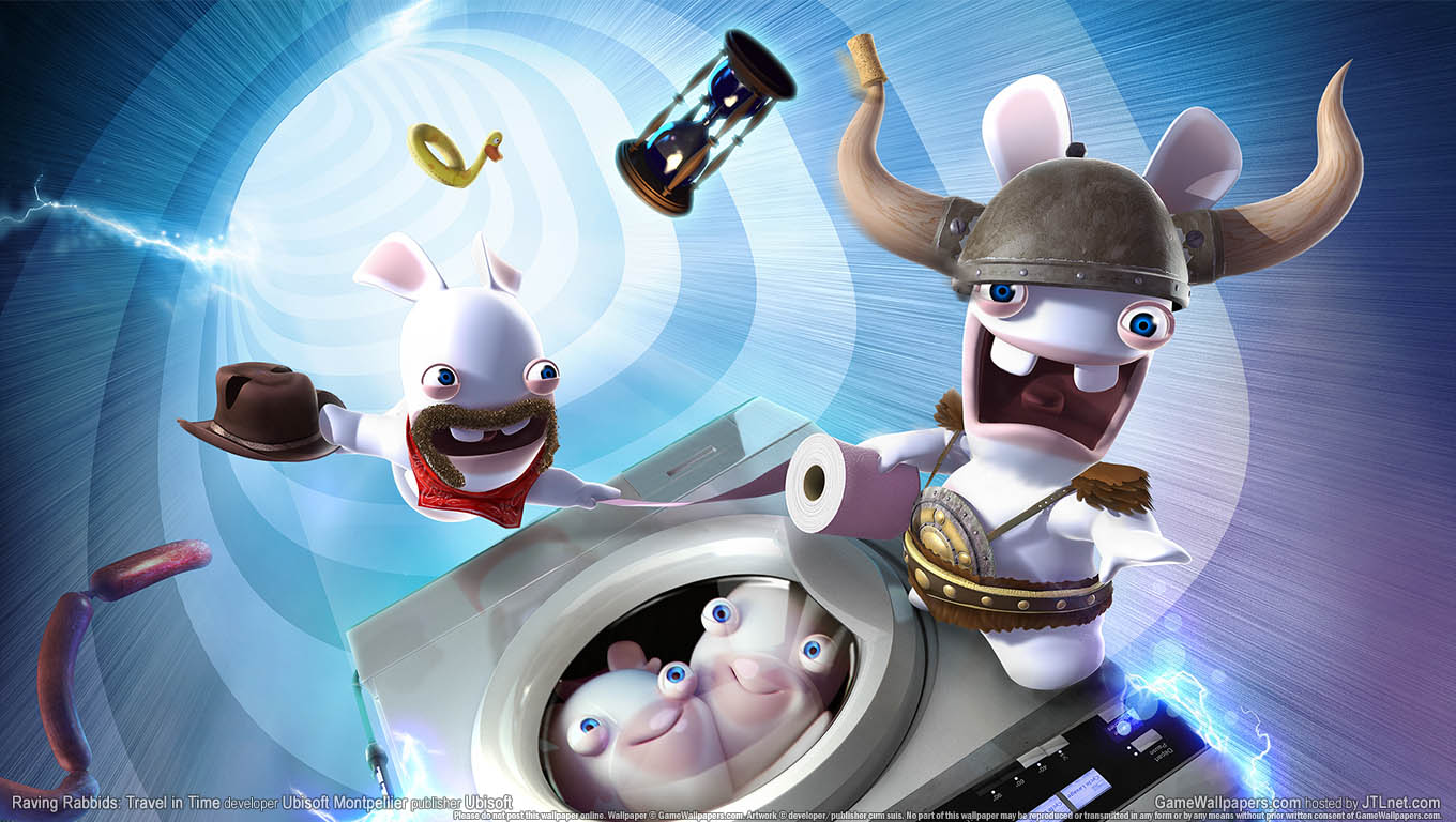 Raving Rabbids: Travel in Time achtergrond 02 1360x768