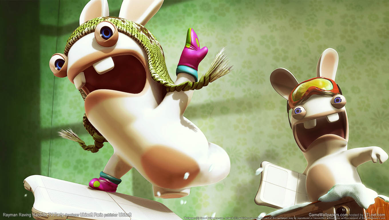 Rayman Raving Rabbids TV Party achtergrond 02 1360x768