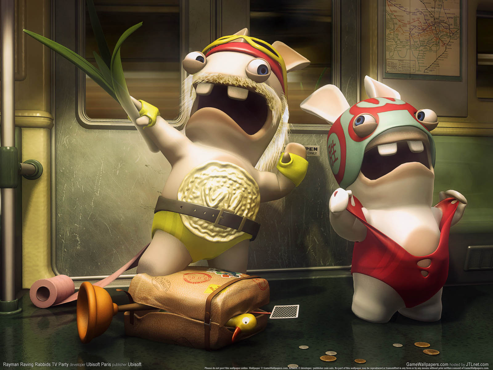 Rayman Raving Rabbids TV Party achtergrond 06 1600x1200