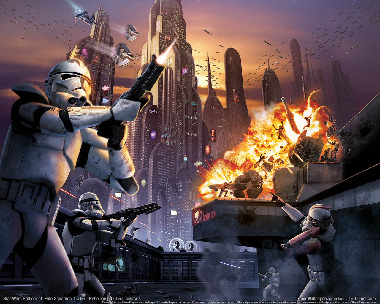 Star Wars Battlefront: Elite Squadron achtergrond 02 1280x1024