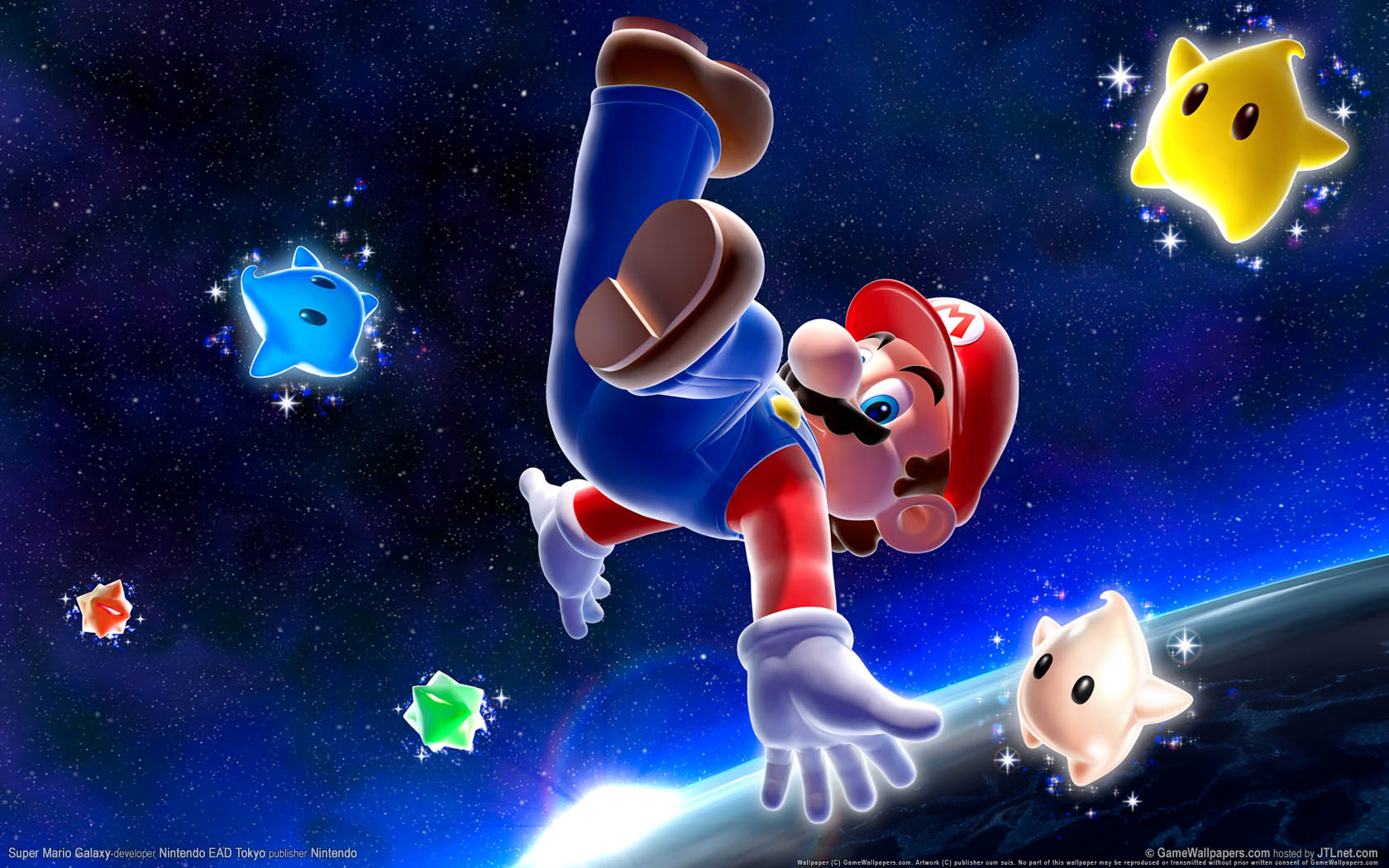 Super Mario Galaxy achtergrond 01 1680x1050