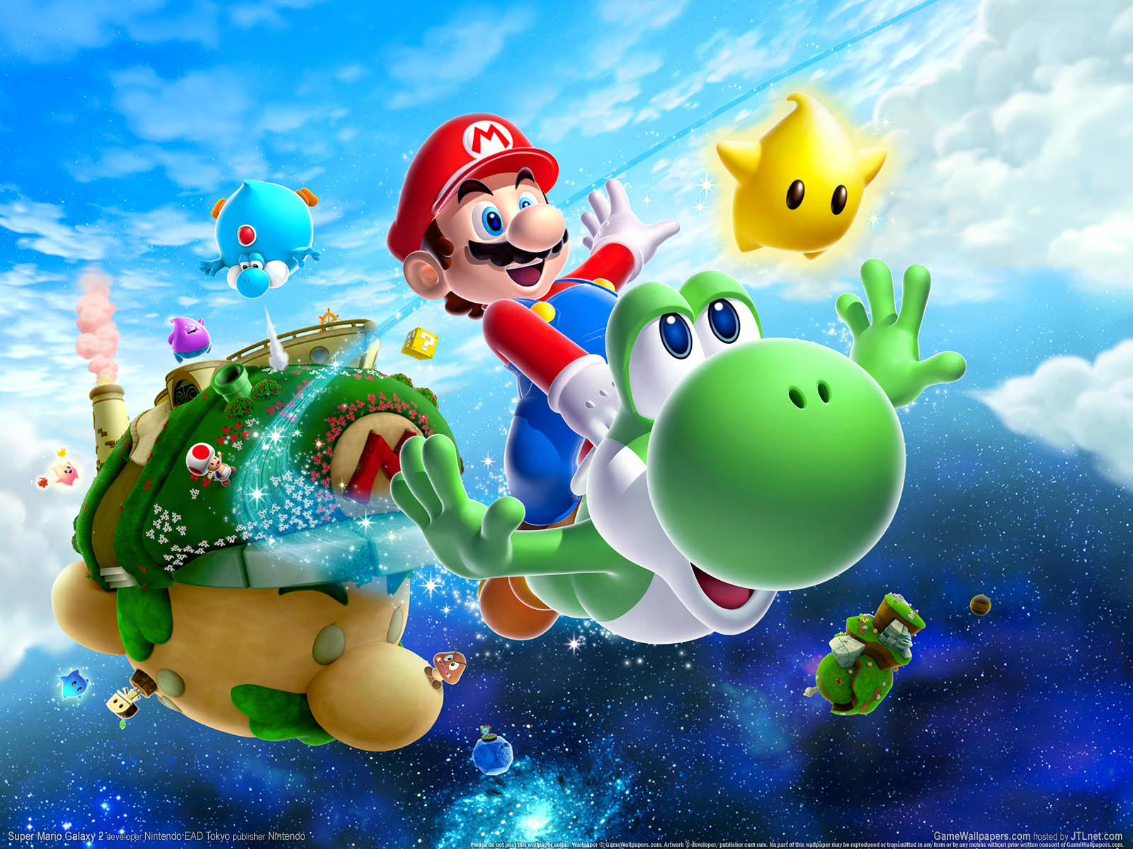 Super Mario Galaxy 2 fond d'cran 01 1600x1200