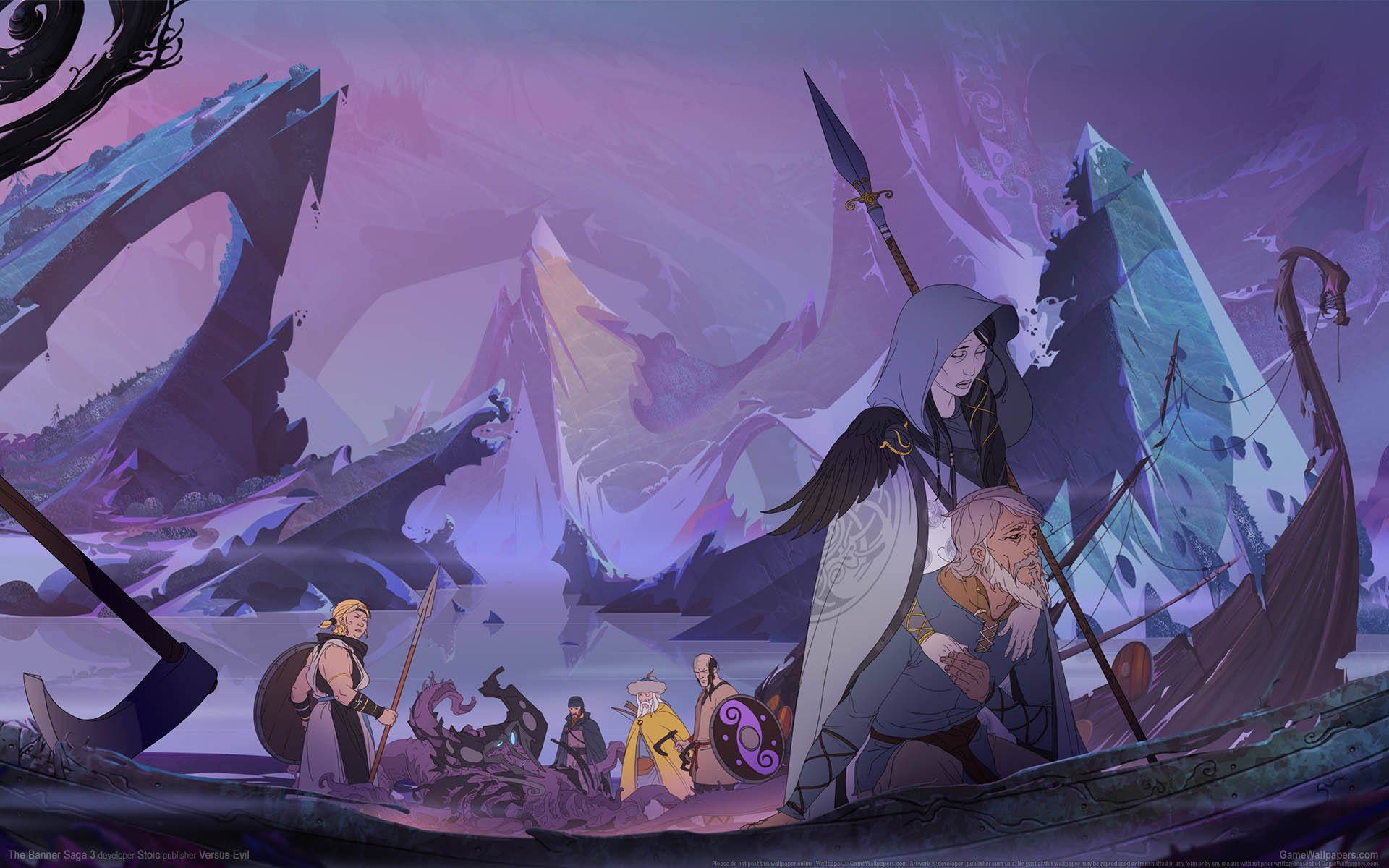 The Banner Saga 3 achtergrond 01 1920x1200