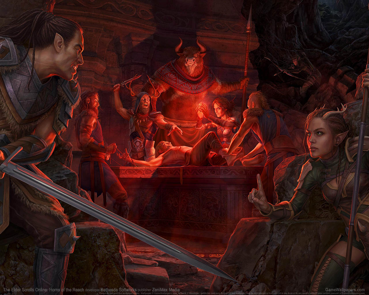 The Elder Scrolls Online: Horns of the Reachνmmer=01 wallpaper  1280x1024