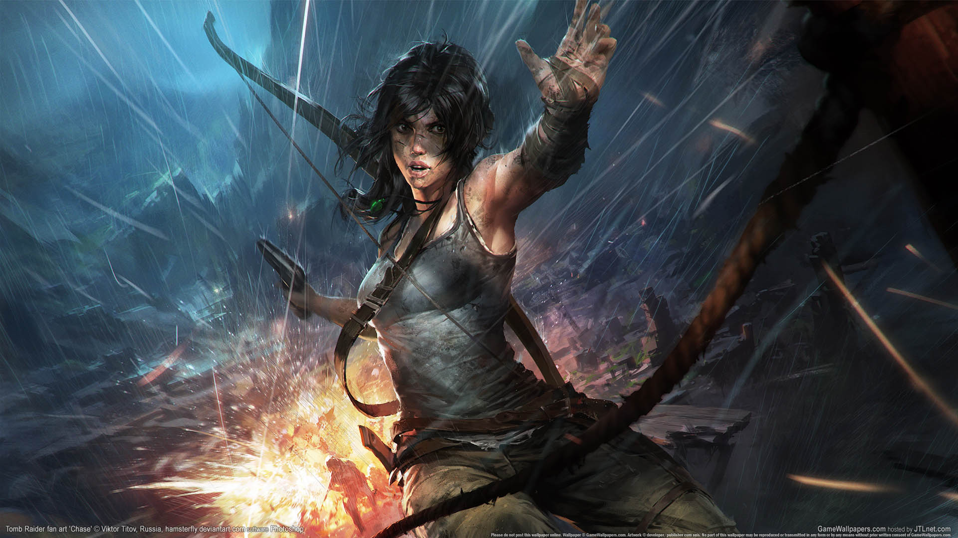 Tomb Raider fan art achtergrond 04 1920x1080