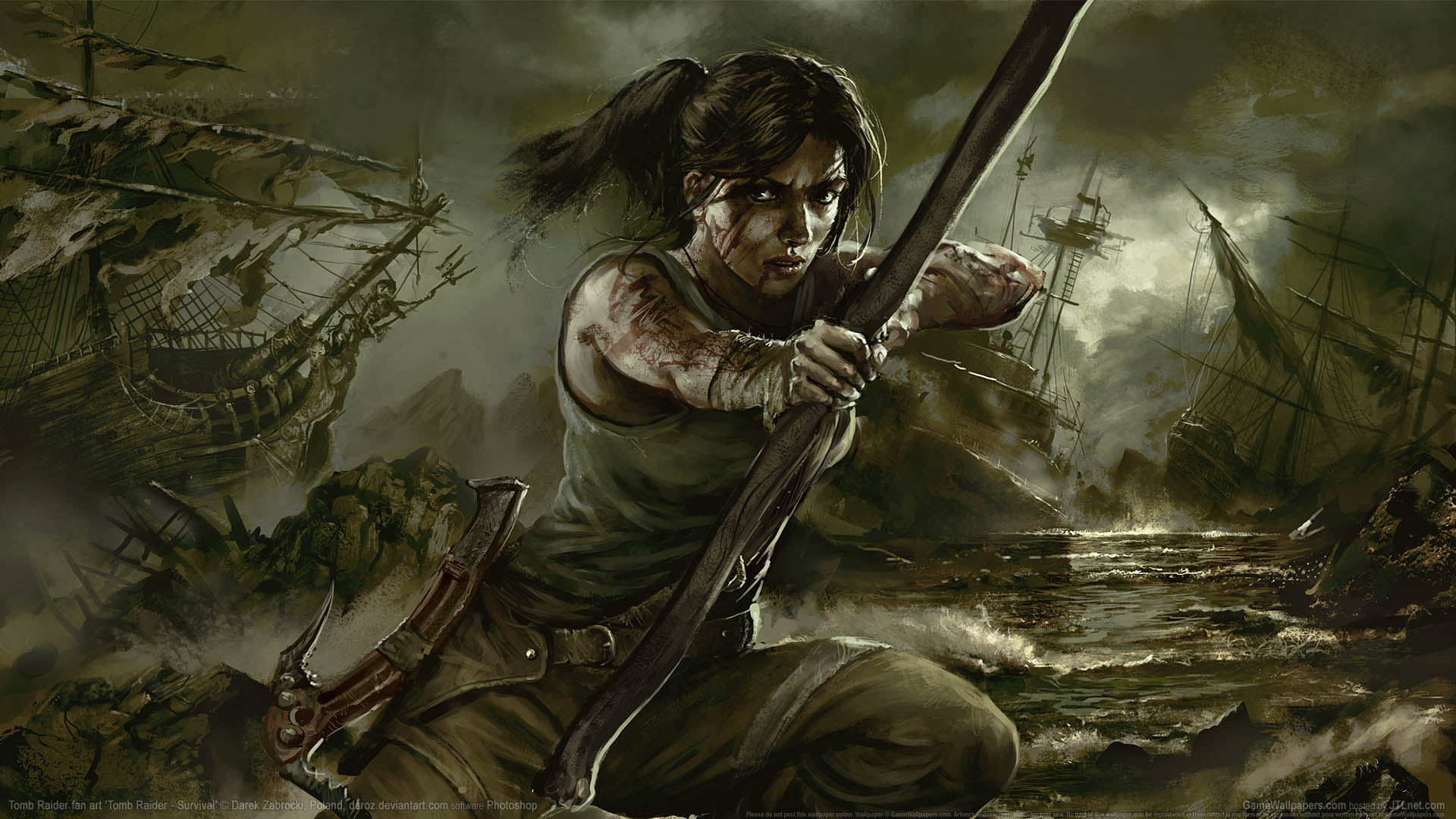 Tomb Raider fan art achtergrond 08 1920x1080