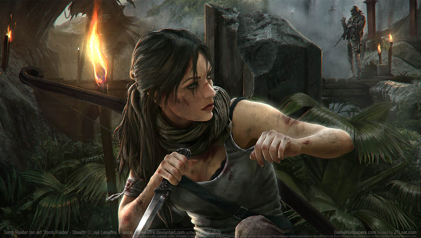 Tomb Raider fan art achtergrond 09 1360x768