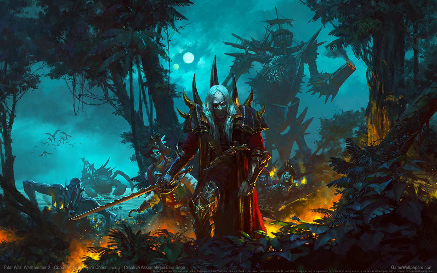 Total War: Warhammer 2 - Curse of the Vampire Coast fond d'cran 01 1440x900