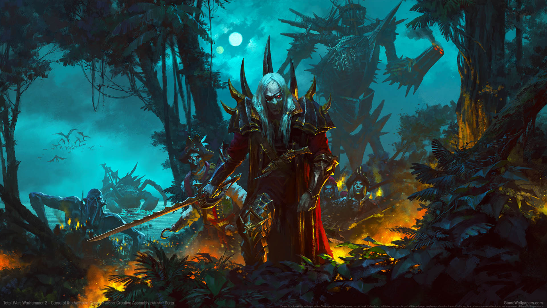 Total War: Warhammer 2 - Curse of the Vampire Coast Hintergrundbild 01 1920x1080